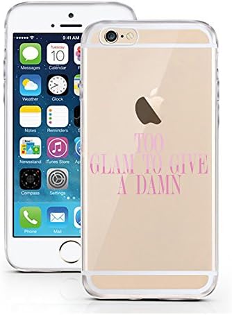 iPhone 5 5S SE Case by licaso® for the iPhone 5 5S SE TPU Case Too Glam to give a Damn Pink Fashion Clear Protective Cover iphone5 Mobile Phone Sleeve Bumper (Too Glam to give a Damn)
