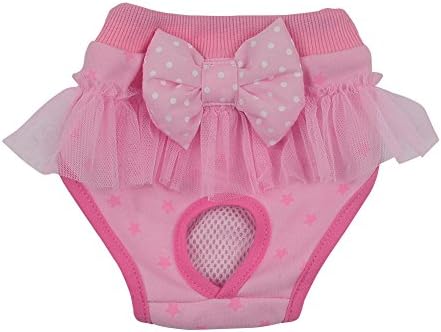 ELINKMALL Cute Pet Dog Panty Physiological Pants Diaper for Puppy Female Small Pet Dog