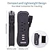 Travel Power Strip with USB - NTONPOWER 2 Outlets 3 USB Portable Desktop Charging Station, 15 inches Wrapped Short Extension Cord for Hotels, Cruise, Nightstand, Airports, Conference Room - Black