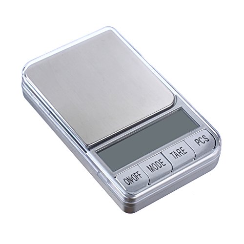 TBBSC Weigh Scales,High Precision Digital Pocket Scale,Jewelry Scale Gram (Silver-1000g/0.1g) - Thumbnail 4