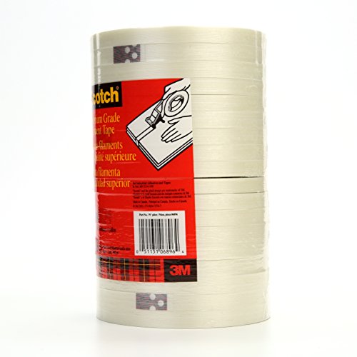 Scotch Filament Tape 898 Clear, 12 mm x 55 m (Pack of 1)