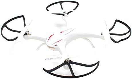 WonderTech Neutron RC 6-Axis Gyro Remote Control Quadcopter Flying Drone with HD Camera, LED Lights (White)