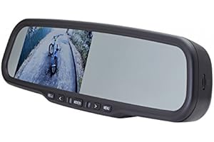EchoMaster Universal Rearview Mirror Replacement with 4.3" Monitor & DVR Mirror Image Camera, (MM-4320-DVR)