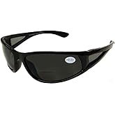 Pink Ribbon Shades Sports Wrap Nearly Invisible Bifocal Reading Sunglasses Magnification Sunglass Readers Lens - Hard Case