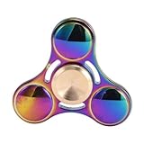 BESKIT Hand Spinner Fidget Toy Fast Bearing EDC Focus Toy for Killing Time Relieves Stress And Anxiety And Relax for Children and Adults (Rainbow 3)