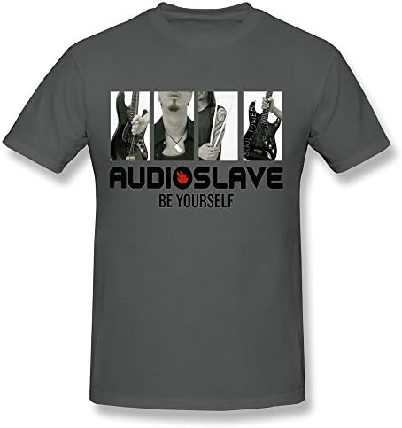 LOTSHIRT Men's Audioslave Be Yourself CD Single Frontal T-Shirt