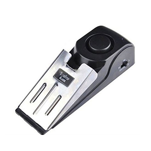Wireless Vibration Triggered Home Wedge Shaped Stopper Alert Security System Door Stop Alarm Block Blocking System by Cyclamen9
