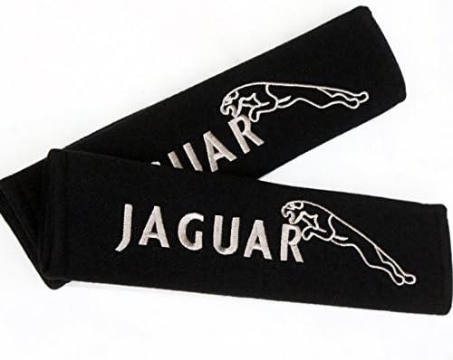 Embroidered Seat Belt Pads. Jag F-Pace XJS XJR XK XJ