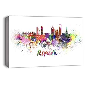 Watercolor Abstract Ink Splash Painting Artwork for Home Framed