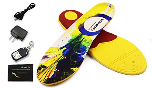 Dr.warm Heated Insoles Rechargeable Battery Heated Insoles with Arch Support Wireless Remote Control Foot Warmer for Hunting Fishing Hiking [XL] - Thumbnail 4