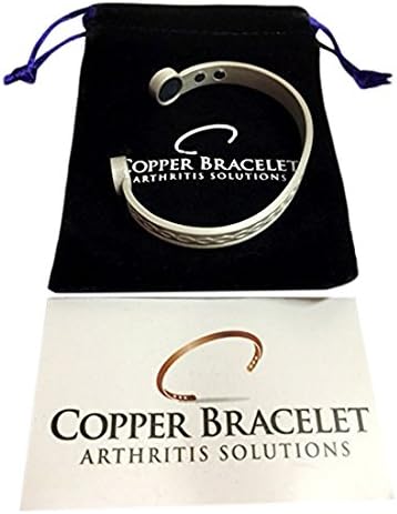 Copper Bracelet Pewter for Arthritis with Antique Design - Guaranteed 99.9% Pure Copper Magnetic Bracelet for Men & Women with 6 Powerful Magnets for Joint Pain, Arthritis, RSI, Carpal Tunnel!