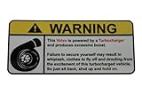Volvo Warning Turbocharger, Warning decal, sticker