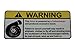 Volvo Warning Turbocharger, Warning decal, sticker