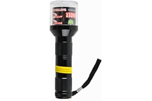NALEINING Electric Grinder, Creative Flashlight Shape, A Good Tool for Crushing Tobacco Leaves, Herbs and Spices. (Black)