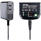 Lasica 20V LBXR20 Lithium Battery Charger LCS1620 90590282 for BLACK and DECKER 20V Max Lithium Battery LBXR20 LBXR20-OPE LB2X4020 LBX4020 LB20 LBX20 LBXR2020-OPE US Plug Black and Decker 20V Charger
