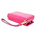 S6 Active Case, Galaxy S6 Active Case, Cellularvilla Wallet Bag Case, Pu Leather Flip [Card Slots] Case, [Zipper Wallet] [Magnetic Detachable] Back Cover for Samsung Galaxy S6 Active G890 (Pink)