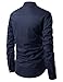 NEARKIN (NKNKN350 Beloved Men Henley Neck Long Sleeve Daily Look Linen Shirts Navy US M(Tag Size M)