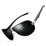 WELUK Aviator Sunglasses for Men Polarized Military Pilot Sun Glasses Shades UV400 Protection