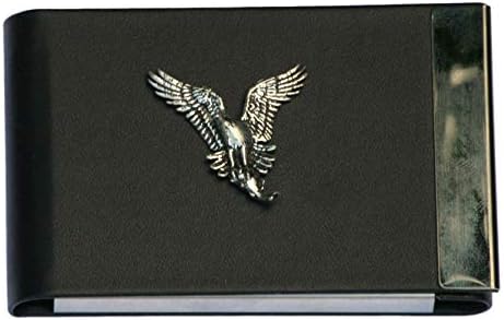 Osprey Bird Business Card Holder Black PU & Metal Ideal Falconry Gift