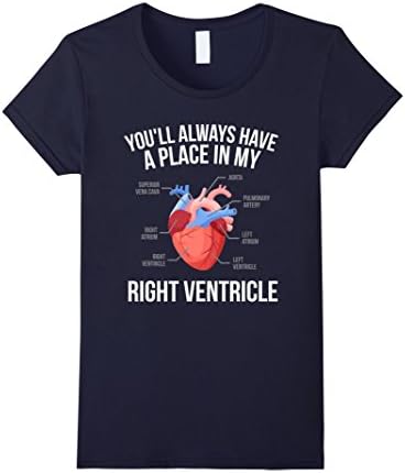 Womens Funny Medical Gift T Shirt You'll Always Have A Place Medium Navy