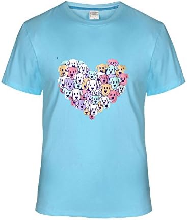Batman Dream Men's sport T-shirts Heart of Dogs skyBlue