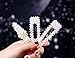Beautifultracy 5 Pieces Hair Barrettes Hair Pins Decorative Wedding Bridal Artificial Pearl Hairpins Handmade Bridesmaid Hair Clips Hair Accessories for Women Ladies Girls