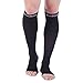 Doc Miller Open Toe Compression Socks 30-40 mmHg 1 Pair Medical Grade Stockings (Small - 5XL)