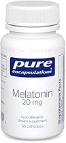 Pure Encapsulations - Melatonin 20 mg - Hypoallergenic Supplement Promotes Healthy Cells and Tissues* - 60 Capsules
