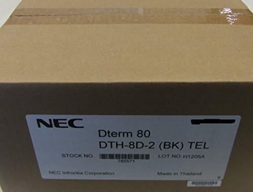NEC DTH-8D-1 8 Button Display Telephone Black Electra NEC DTH