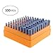 Unigift 100PCS Of 3MM Pole 4-10mm Blue Polishing Grinding Head Abrasive Mounted Stone Drill Bit Set for Engraving Cutting Buffing Suit