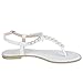 SheSole Womens Flat Wedding Shoes Gladiator Sandals