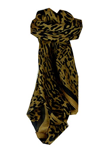 Mulberry Silk Classic Square Scarf Ocelot by Pashmina & Silk