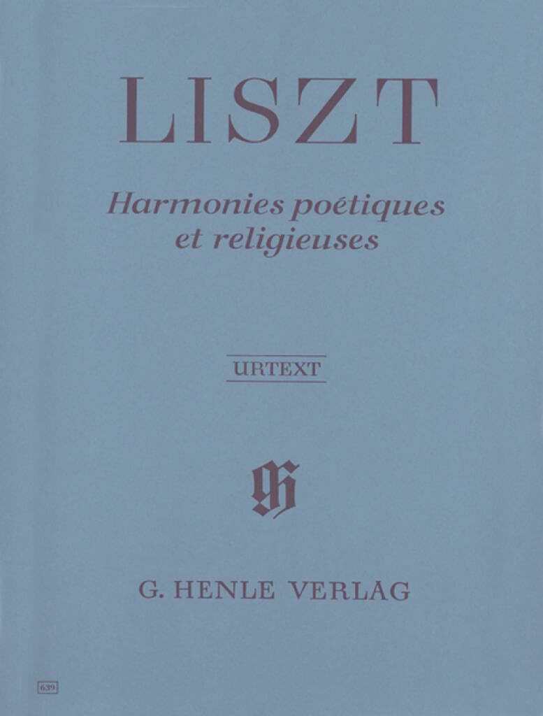 Harmonies poétiques et religieuses - piano - (HN 639): Instrumentation: Piano solo