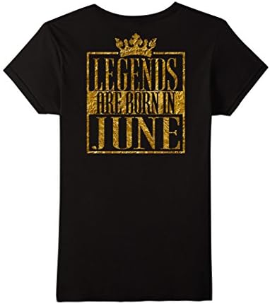 Womens Legends Queens  kings are born in june  Small Black