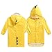 zlimigx Raincoat for Kids Rain Jacket Cute Dinosaur for Boys for Girls[M Size] Yellow