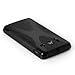 Yousave Accessories Huawei Ascend Y300 Case Black X-Line Silicone Gel Cover