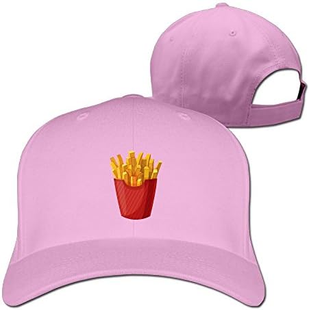 Yesher Particular French Fries Baseball Cap - Adjustable Hat - Pink