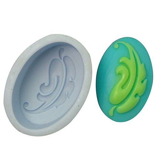 Oval Tribal Leaf Soap Bar Mold
