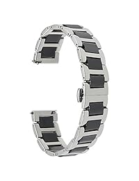 trumirr 18 mm reloj correa correa pulsera todos los enlaces extraíble para Huawei reloj de cerámica, Asus ZenWatch 2 wi502q 2015, Withings ACTIVITE acero Pop