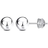 JADENOVA 925 Sterling Silver Earrings Silver Studs Ball Earrings for Women