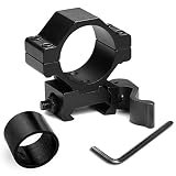 Modkin Picatinny Flashlight Mount, 25mm 30mm Gun Mount with QD Quick Release Cam Lock for 20mm Picatinny Weaver Rail (Low Profile) (Low Profile)