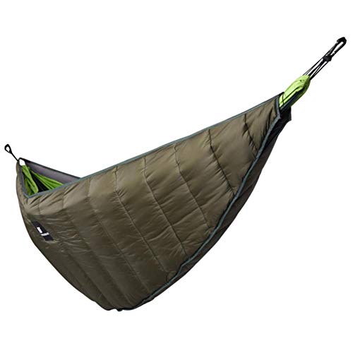 Ya-tube Double Hammock Underquilt, Lightweight Winter Camping Under Blanket, Warm Hammock Under Quilt Insulation Foldable Full Length