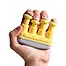 Prohands VIA Hand Exerciser, Finger Exerciser (Hand Grip Strengthener), Spring-Loaded, Finger-Piston System, Isolate and Exercise Each Finger, (4 lb Light Tension, Yellow-Via)