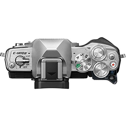 Olympus-OM-D-E-M10-Mark-III-Mark-3-Mirrorless-Digital-Camera-with-14-42mm-EZ-Lens-MZuiko-Digital-ED-40-150mm-f40-56-R-Lens-Silver-80GB-Memory-Cards-Olympus-Camera-Case-Spare-Battery