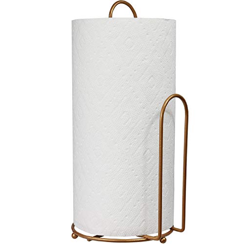 Blue Donuts Paper Towel Holder Countertop Easy OneHanded Tear Paper