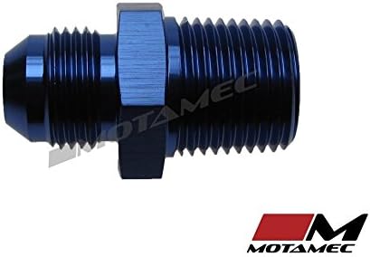 Motamec AN -8 AN8 JIC to 1/2" NPT Straight Aluminium Alloy Fitting Adapter