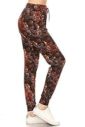 Leggings Depot JGA-R586-L Sangria Bliss Print