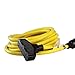 PLIS L5-30P to Three 5-15R Heavy Duty Generator Locking Power Cord,Extension Cord,30A,125V,3750W,with UL Listed,Yellow,25FT