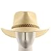 ULTRAFINO Authentic Aficionado Straw Panama Outback Safari Hat with Braided Hatband