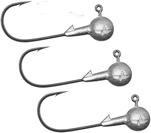 Musaga classic jig hooks 4/0, pack of 3, lead head single hooks